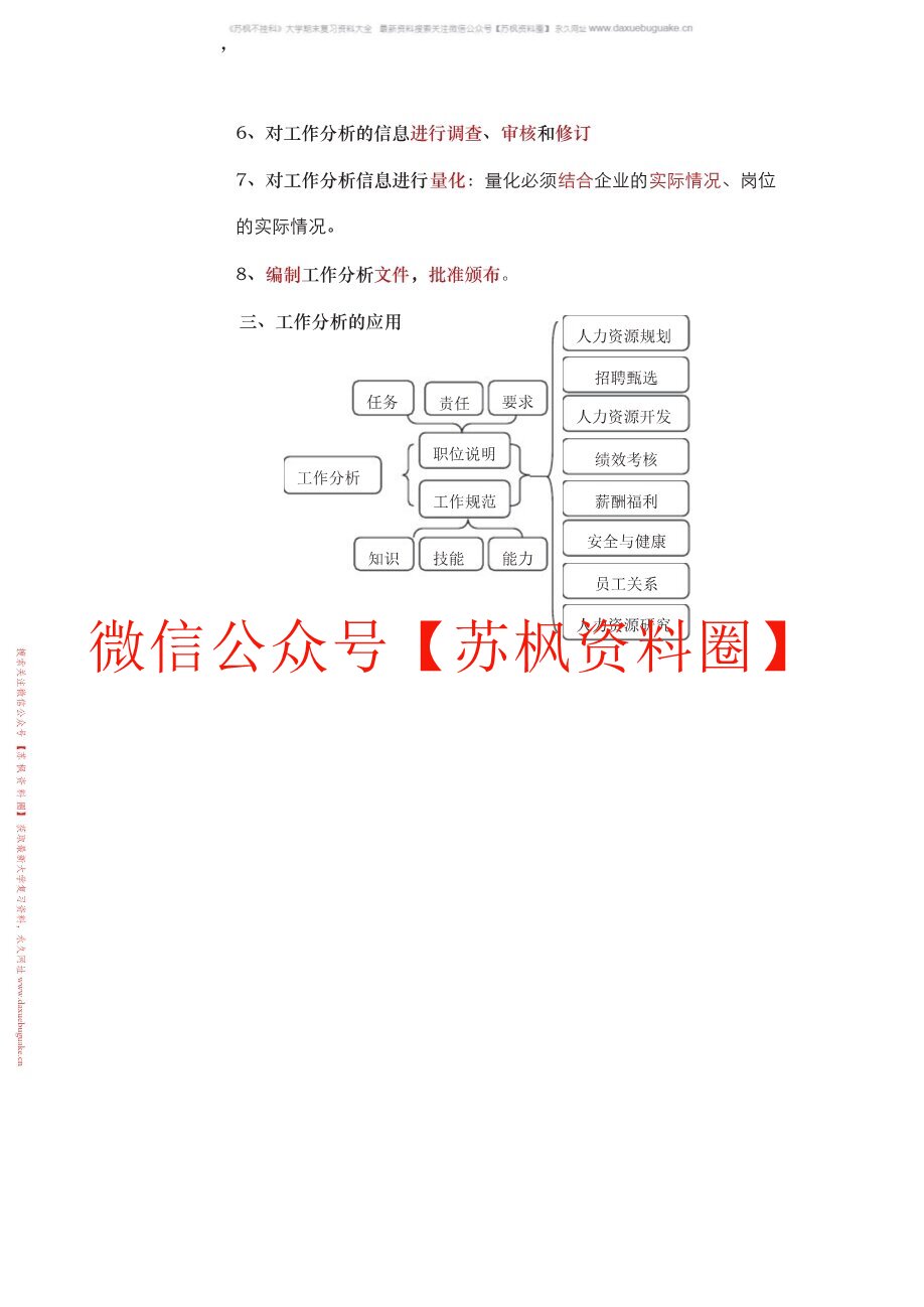 工作研究与分析